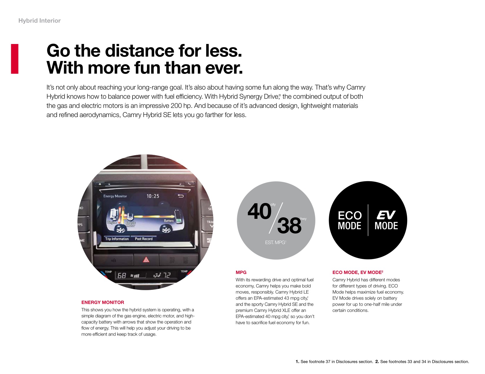 2015 Toyota Camry Brochure Page 32